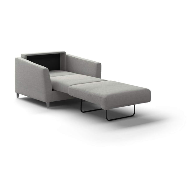 Safavieh Monika Cot Chair Sleeper - Oliver 173 - 234/9 Chrome | Luonto Furniture - MONI-ANT-OLIV/173-234/9-CR