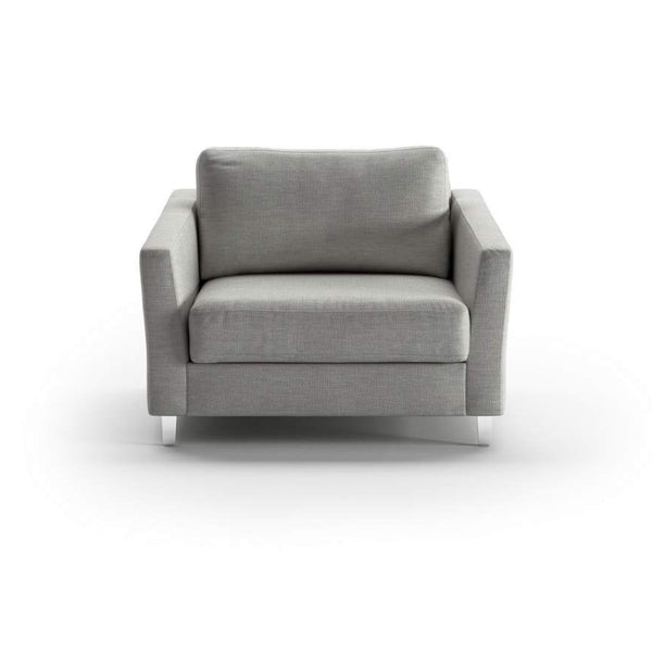 safavieh Monika Cot Chair Sleeper - Oliver 173 - 234/9 Chrome | Luonto Furniture - MONI-ANT-OLIV/173-234/9-CR