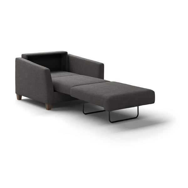 Safavieh Monika Cot Chair Sleeper - Oliver 515 - 104/9 Walnut | Luonto Furniture - MONI-ANT-OLIV/515-104/9-WA