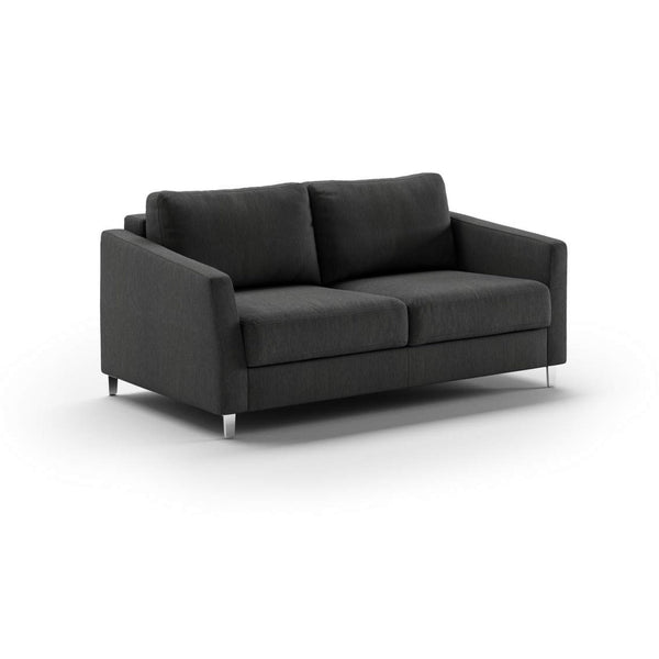 Safavieh Monika Full XL Loveseat Sleeper - Loule 630 - 234/9 Chrome (Lux) | Luonto Furniture - MONI-BNT-LUX-LOUL/630-234/9-CR