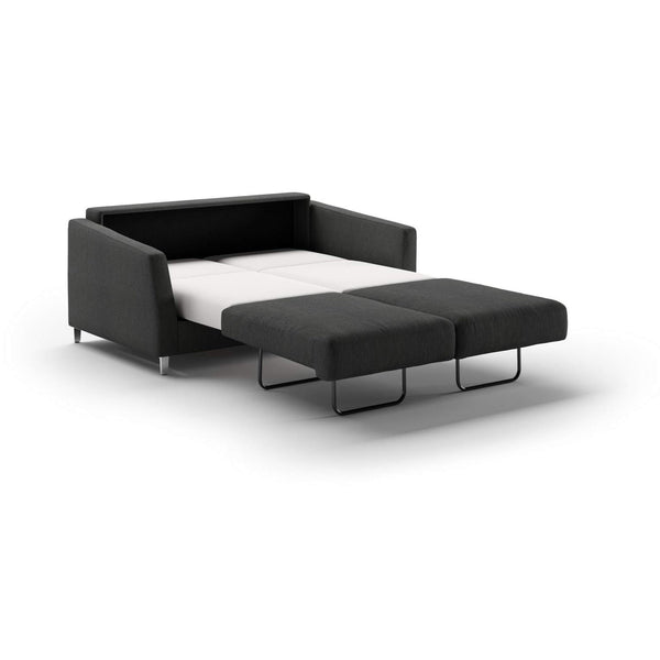 Safavieh Monika Full XL Loveseat Sleeper - Loule 630 - 234/9 Chrome (Lux) | Luonto Furniture - MONI-BNT-LUX-LOUL/630-234/9-CR
