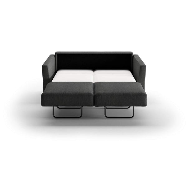 Safavieh Monika Full XL Loveseat Sleeper - Loule 630 - 234/9 Chrome (Lux) | Luonto Furniture - MONI-BNT-LUX-LOUL/630-234/9-CR