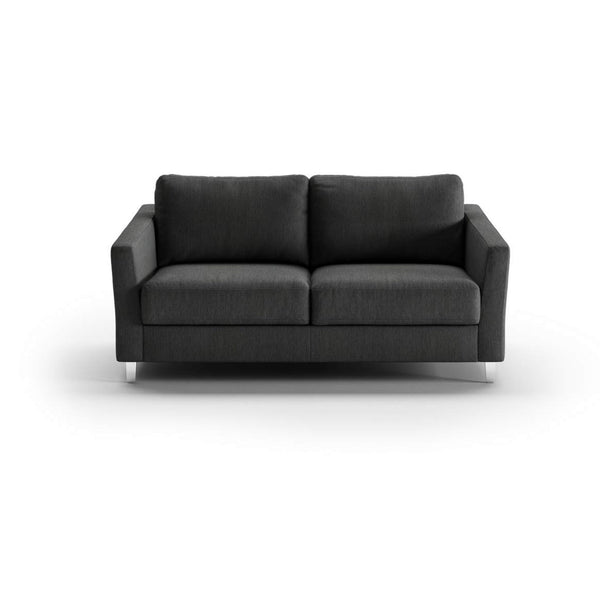 safavieh Monika Full XL Loveseat Sleeper - Loule 630 - 234/9 Chrome (Lux) | Luonto Furniture - MONI-BNT-LUX-LOUL/630-234/9-CR