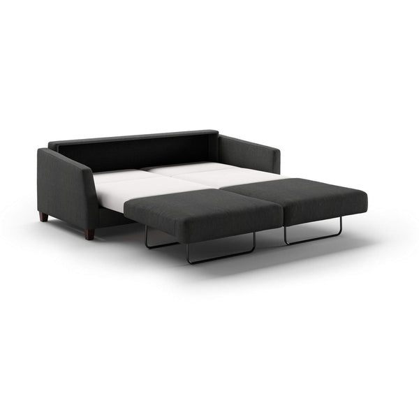 Safavieh Monika King Sofa Sleeper - Loule 630 - 104/9 Walnut | Luonto Furniture - MONI-DNT-LOUL/630-104/9-WA