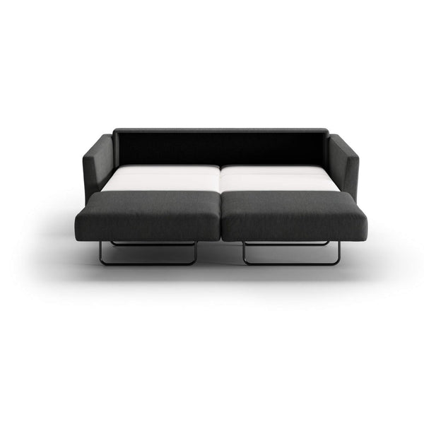 Safavieh Monika King Sofa Sleeper - Loule 630 - 104/9 Walnut | Luonto Furniture - MONI-DNT-LOUL/630-104/9-WA