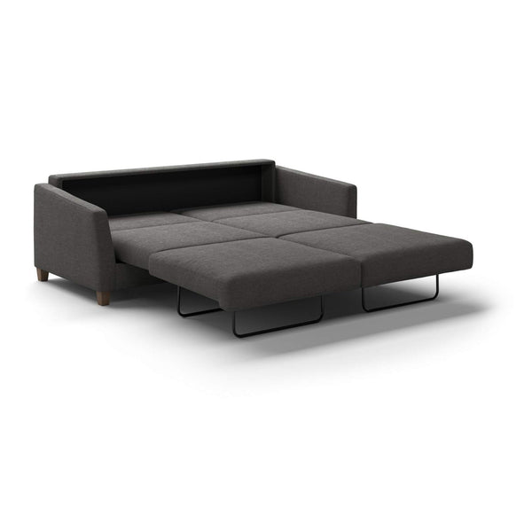 Safavieh Monika King Sofa Sleeper - Oliver 515 - 104/9 Walnut | Luonto Furniture - MONI-DNT-OLIV/515-104/9-WA