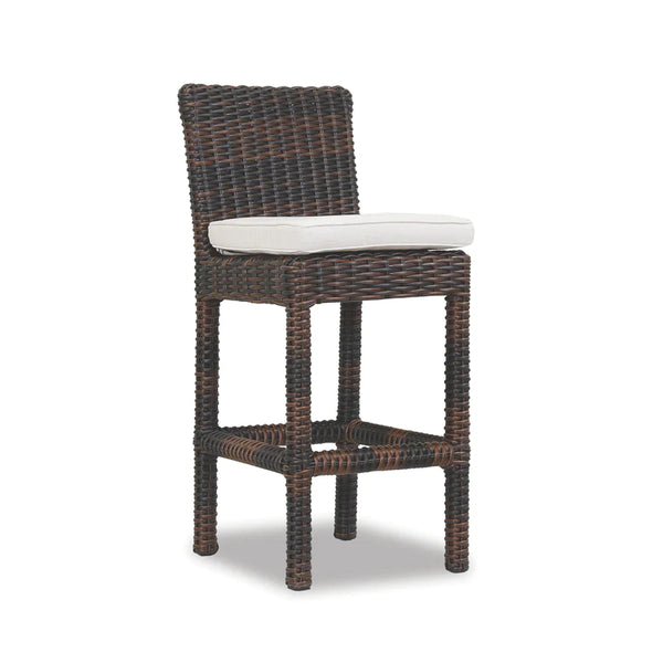 safavieh Montecito Counter Stool in Canvas Flax w/ Self Welt - Cognac | Sunset West - SW2501-7C-FLAX-STKIT