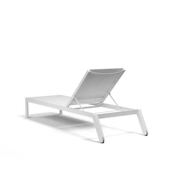 Safavieh Naples Stackable Chaise Lounge - White | Sunset West - SW1101-9