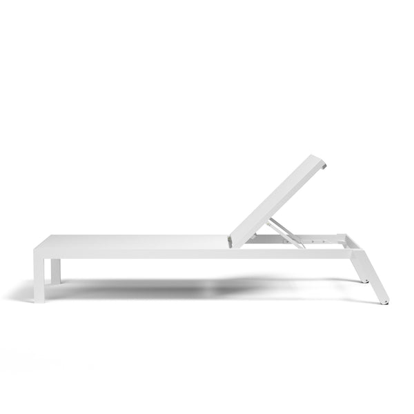 Safavieh Naples Stackable Chaise Lounge - White | Sunset West - SW1101-9