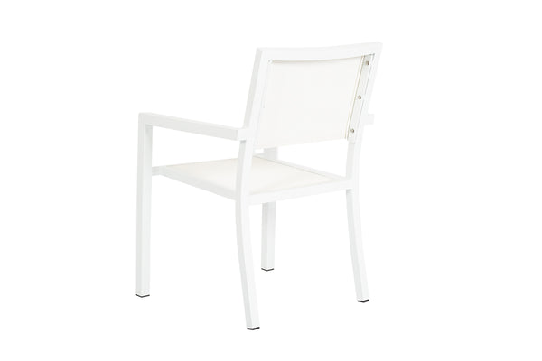 Safavieh Naples Stackable Sling Dining Chair - White | Sunset West - SW1101-1