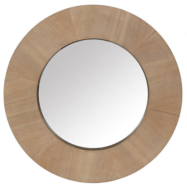 safavieh Netta Round Wood Mirror | Safavieh Couture - CMI4002