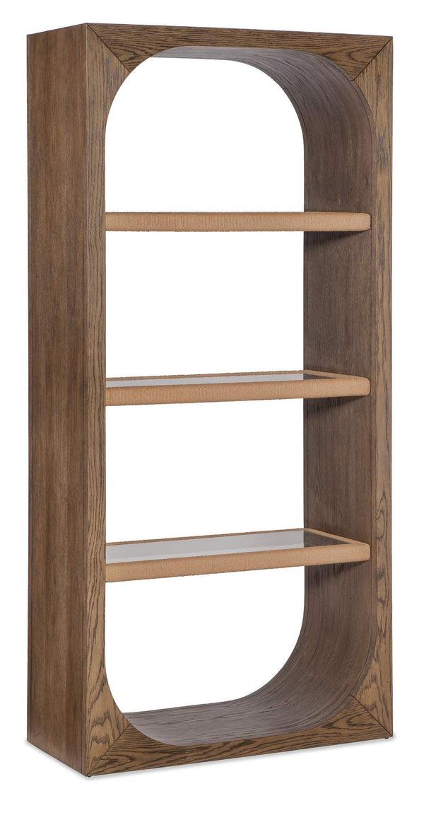 safavieh Nevis Bookcase - Medium Wood | Hooker Furniture - M23-50112-85