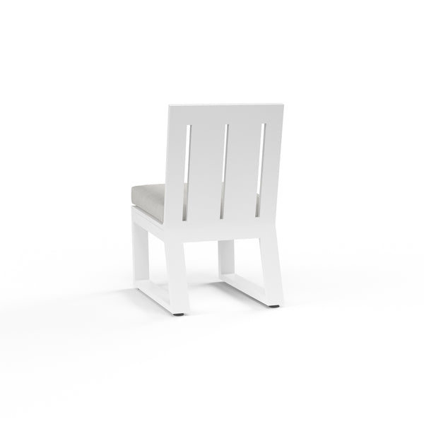 Safavieh Newport Armless Dining Chair In Cast Silver No Welt - Frost | Sunset West - SW4801-1A-SLVR-STKIT