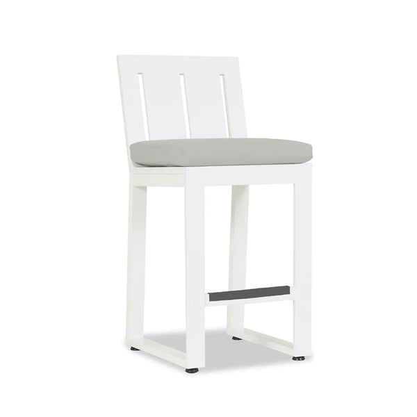 safavieh Newport Counter Stool in Cast Silver No Welt - Frost | Sunset West - SW4801-7C-SLVR-STKIT