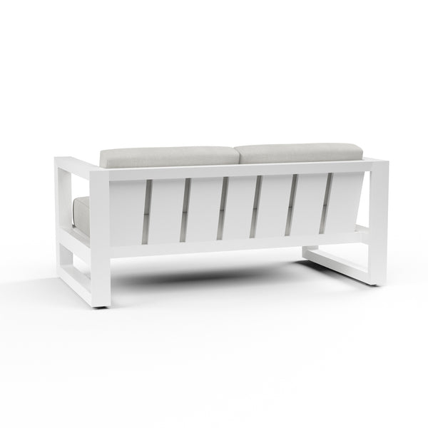 Safavieh Newport Loveseat In Cast Silver No Welt - Frost | Sunset West - SW4801-22-SLVR-STKIT