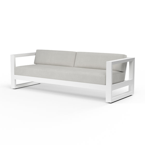 safavieh Newport Sofa in Cast Silver No Welt - Frost | Sunset West - SW4801-23-SLVR-STKIT