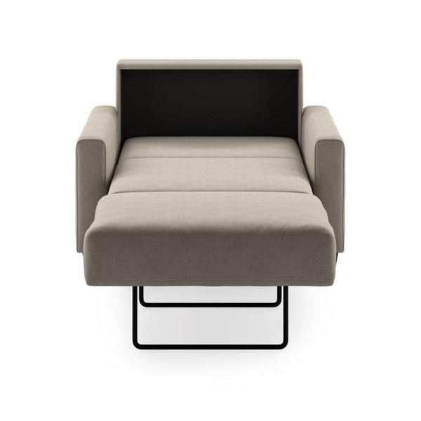 Safavieh Nico Cot Chair Sleeper - Cloud 09 - 104/9 Smoked Birch | Luonto Furniture - NICO-ANT-CLOU/09-104/9-SMB