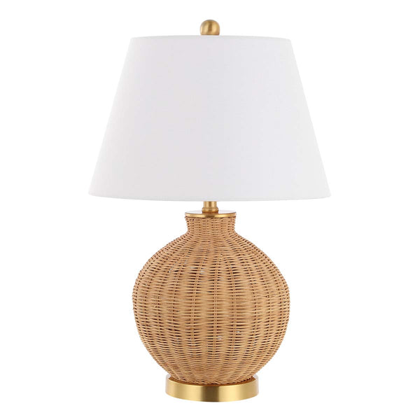 safavieh Nobuo 23 Inch Rattan/Iron Table Lamp | Safavieh - TBL4466