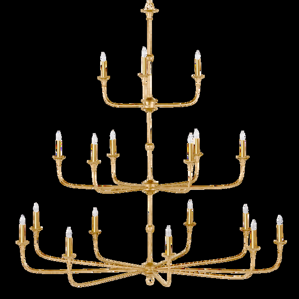 Safavieh Nottaway Grande Gold Chandelier | Currey & Co - 9000-1255