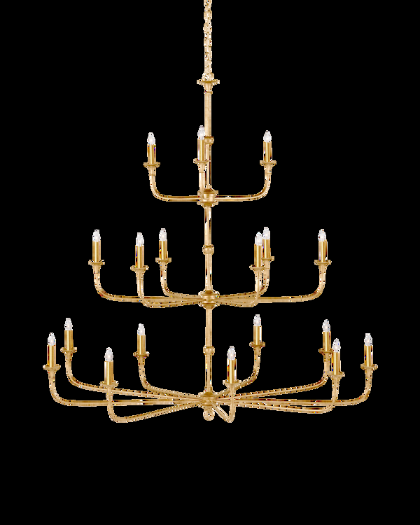safavieh Nottaway Grande Gold Chandelier | Currey & Co - 9000-1255