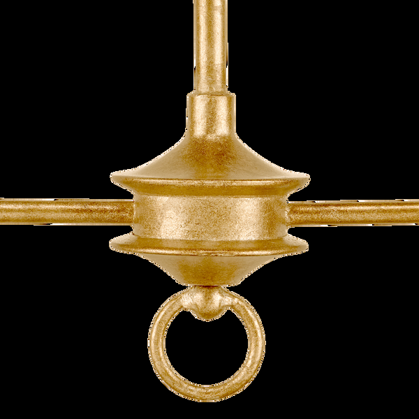 Safavieh Nottaway Linear Gold Chandelier | Currey & Co - 9000-1256