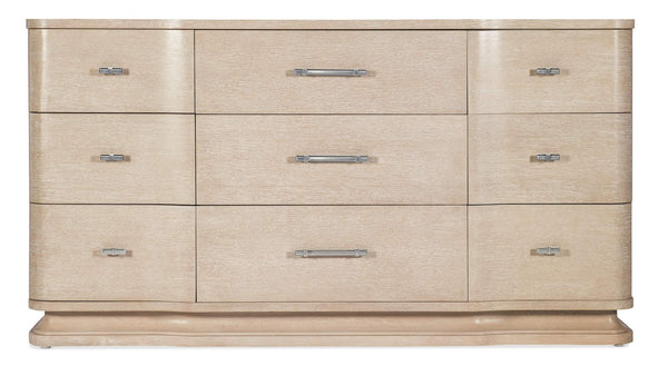 Safavieh Nouveau Chic Nine Drawer Dresser - Light Wood | Hooker Furniture - 6500-90002-80