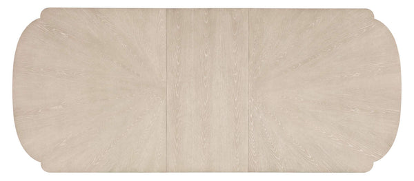 Safavieh Nouveau Chic Rectangle Dining Table With 1-22in Leaf - Light Wood | Hooker Furniture - 6500-75200-80