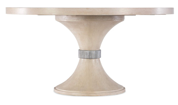 safavieh Nouveau Chic Round Pedestal Dining Table - Light Wood | Hooker Furniture - 6500-75203-80