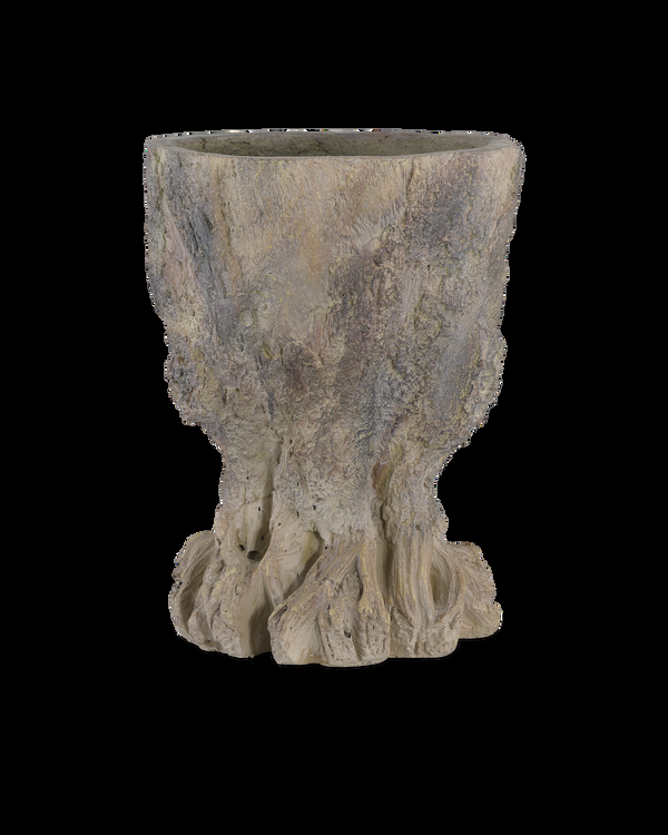 safavieh Old Growth Medium Planter - Brown | Currey & Co - 2200-0052