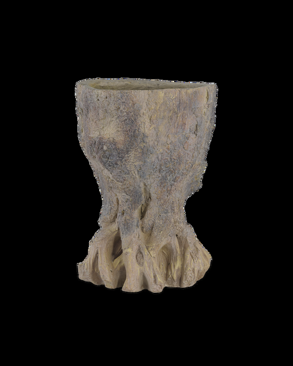 safavieh Old Growth Small Planter - Brown | Currey & Co - 2200-0053