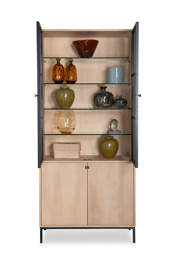 Safavieh Open Sky Tall Display Cabinet - Natural | Century Furniture - SF6161