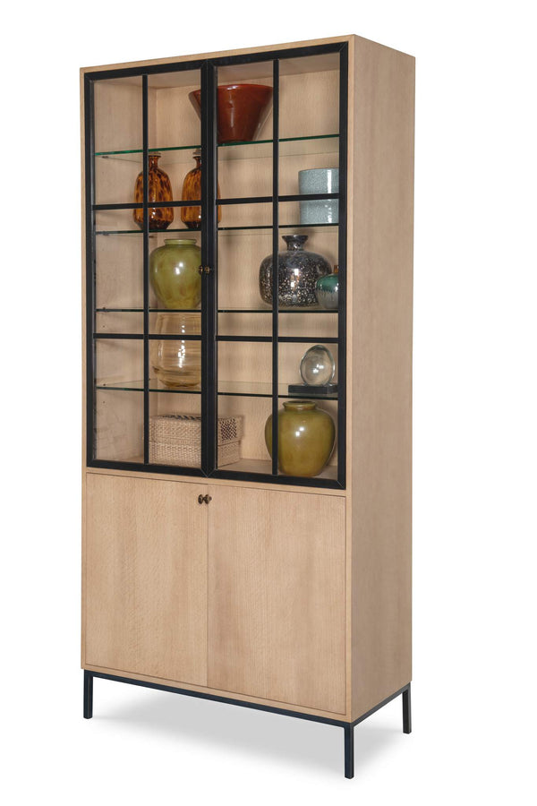 safavieh Open Sky Tall Display Cabinet - Natural | Century Furniture - SF6161