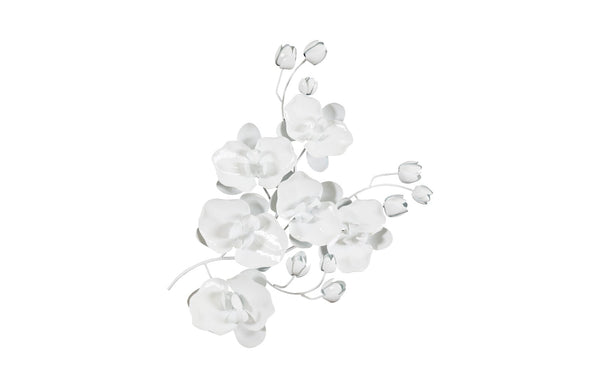 safavieh Orchid Sprig Wall Art Medium Metal White | Phillips Collection - TH100863