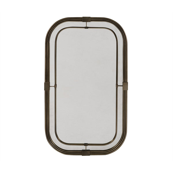 safavieh Orlando Mirror - Antique Brass | Oliver Home - 1564-56