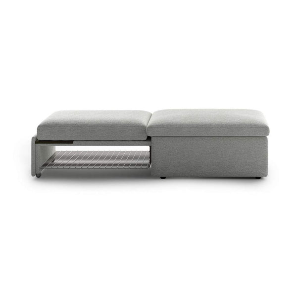 Safavieh Otto Sleeper Ottoman - Lea 40 - Smoked Birch Top | Luonto Furniture - OTTO-QDW-LEA/40-SMB