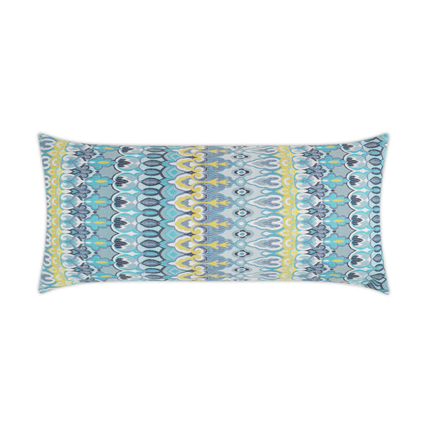 safavieh Outdoor Kanthum Lumbar Pillow - Turquoise | DV Kap