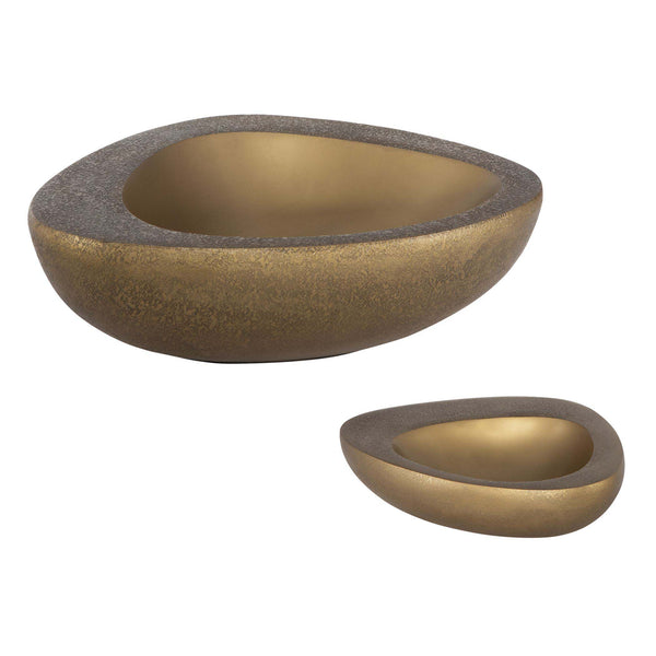 safavieh Ovate Brass Bowls Set Of 2 | Uttermost - 18081