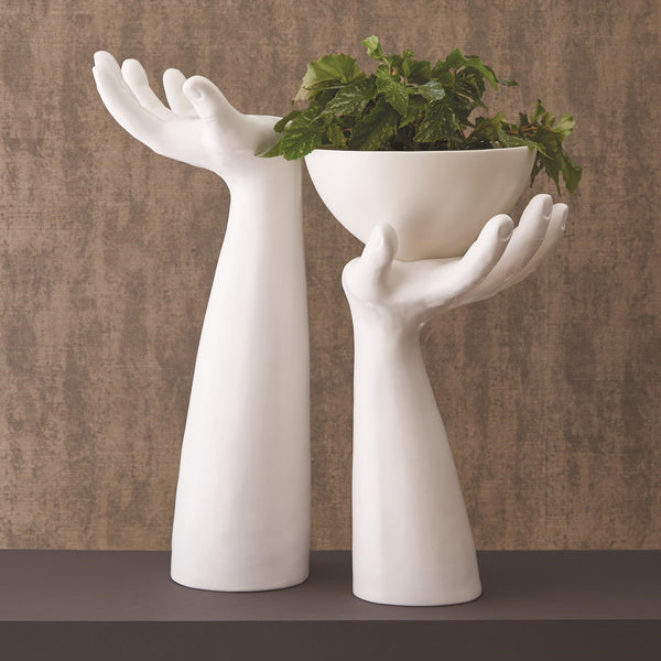 Safavieh Palma Bowl-Matte White | Global Views - 7.10103