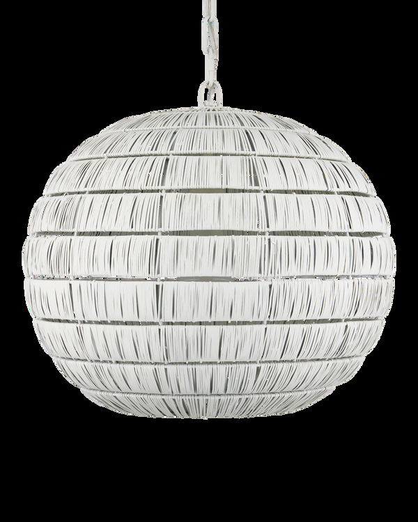 Safavieh Panopolis White Pendant | Currey & Co - 9000-1237