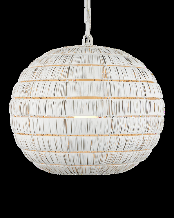 safavieh Panopolis White Pendant | Currey & Co - 9000-1237