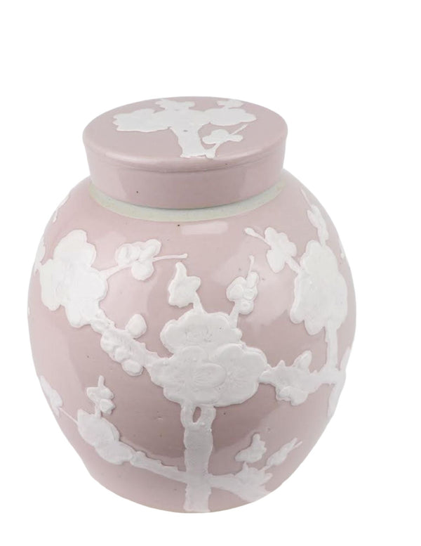 safavieh PASTEL PALE PINK CHERRY BLOSSOM FLAT TOP JAR