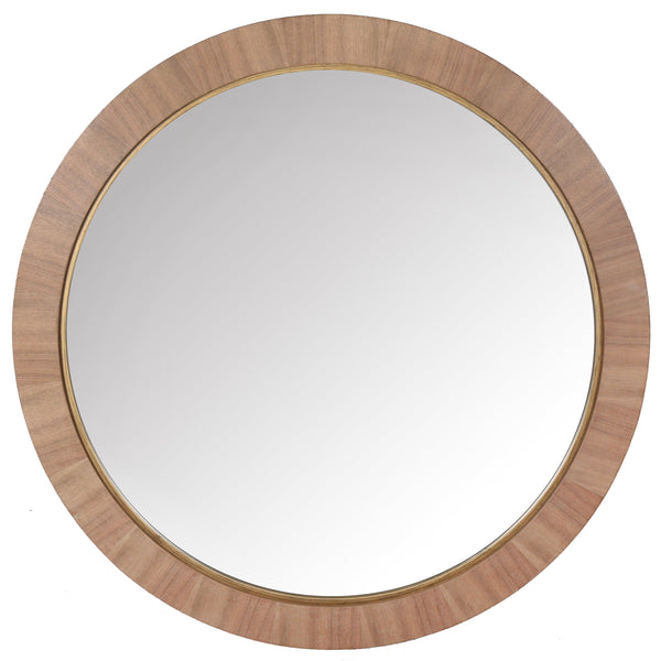 safavieh Paulson Round Wood Mirror | Safavieh Couture - CMI4001