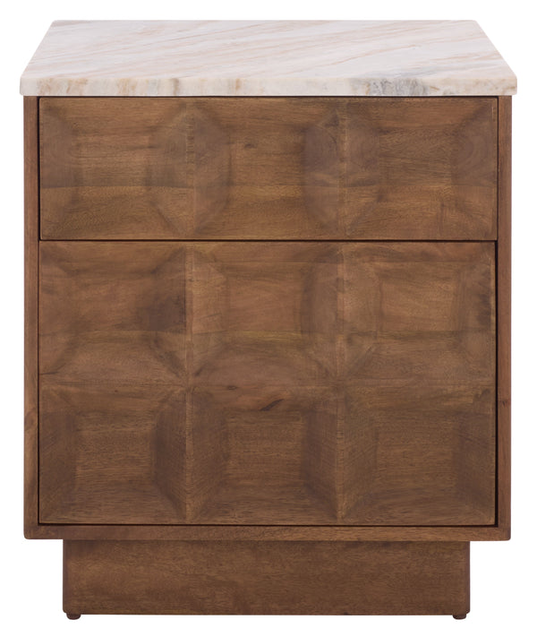 safavieh Paxter Marble Top Nightstand | Safavieh Couture - SFV9758