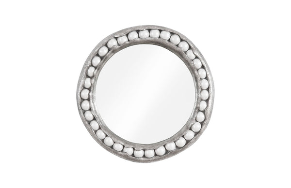 safavieh Pearl Mirror Silver Leaf Round | Phillips Collection - PH104196