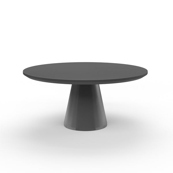 safavieh Pedestal Dining Table Dark Gray Finish | Sunset West - SW6203-DRDT63