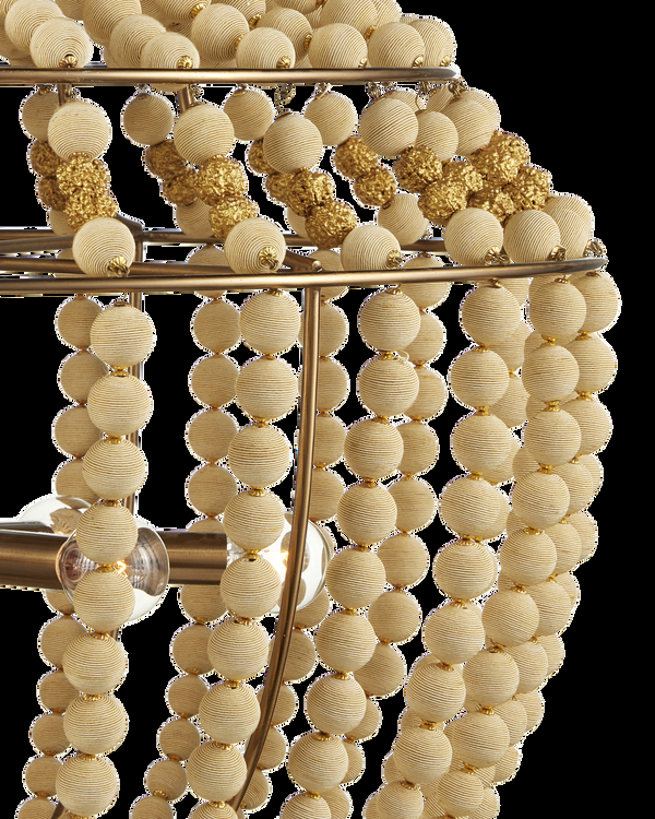 Safavieh Penelope Beige Chandelier | Currey & Co - 9000-1231