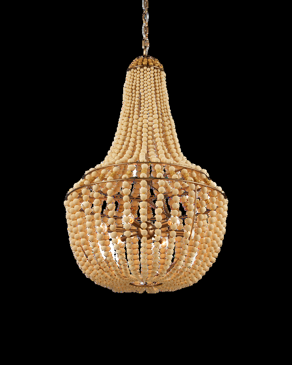 Safavieh Penelope Beige Chandelier | Currey & Co - 9000-1231