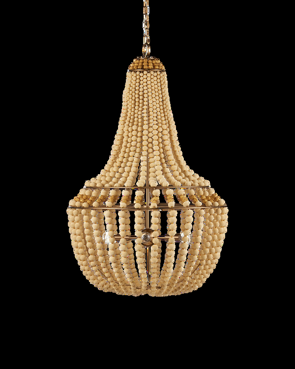 Safavieh Penelope Beige Chandelier | Currey & Co - 9000-1231