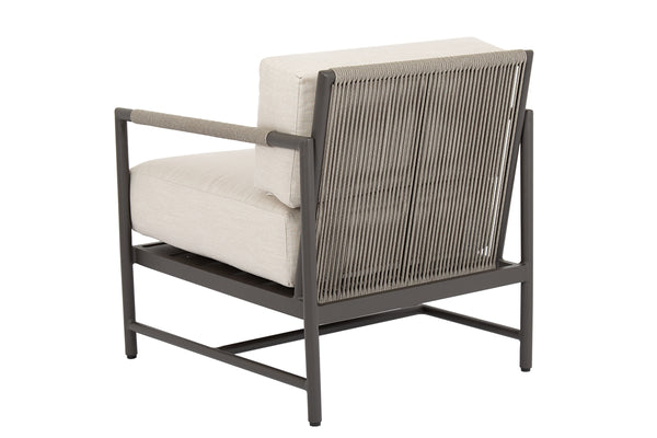Safavieh Pietra Club Chair In Echo Ash No Welt - Graphite | Sunset West - SW4601-21-EASH-STKIT
