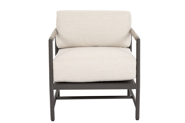 Safavieh Pietra Club Chair In Echo Ash No Welt - Graphite | Sunset West - SW4601-21-EASH-STKIT